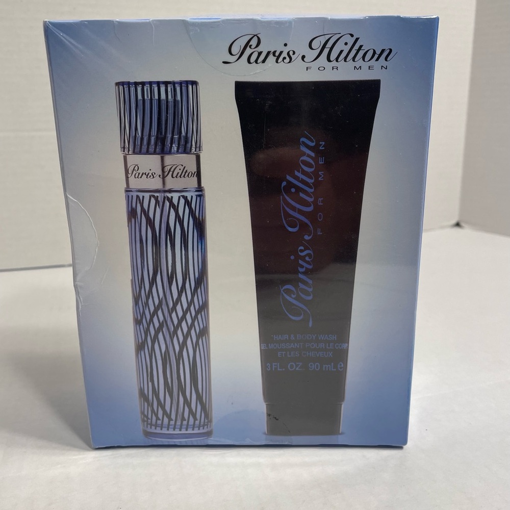 Paris Hilton For  Men's Set 1.7 Spray Vaporisateur  3.0 Hair Body Wash /gel